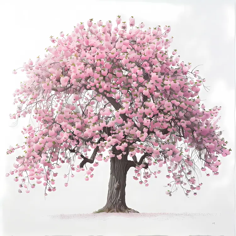 Cherry Blossom Tree in Full Bloom