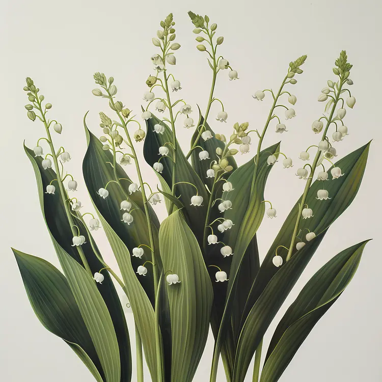 Spring Lily of the Valley Flowers