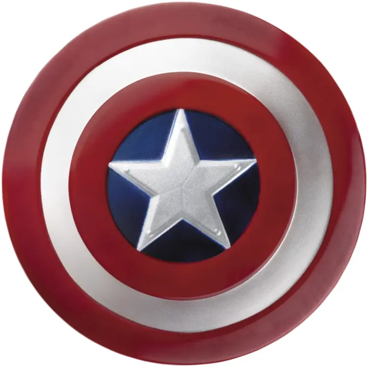 Red and Blue Star Shield Emblem