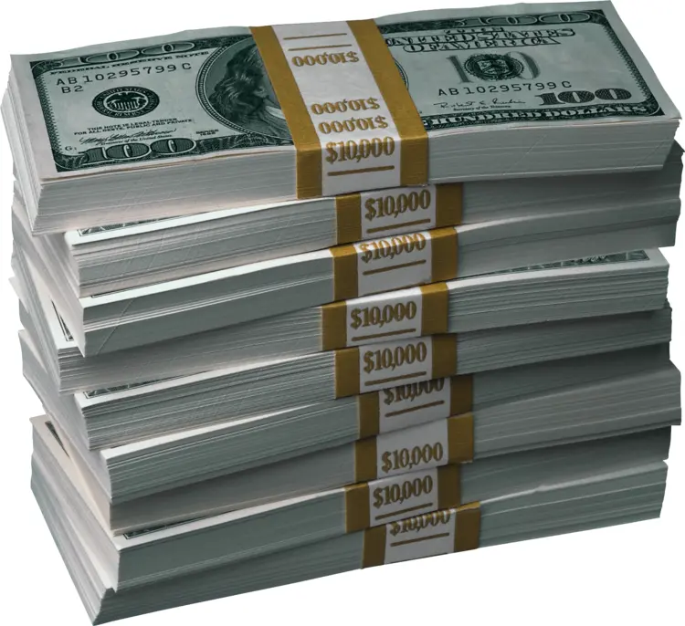 Stacks of Hundred Dollar Bills
