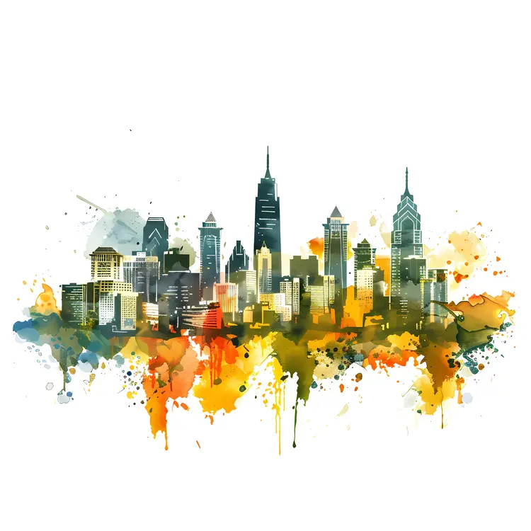 Vibrant City Skyline