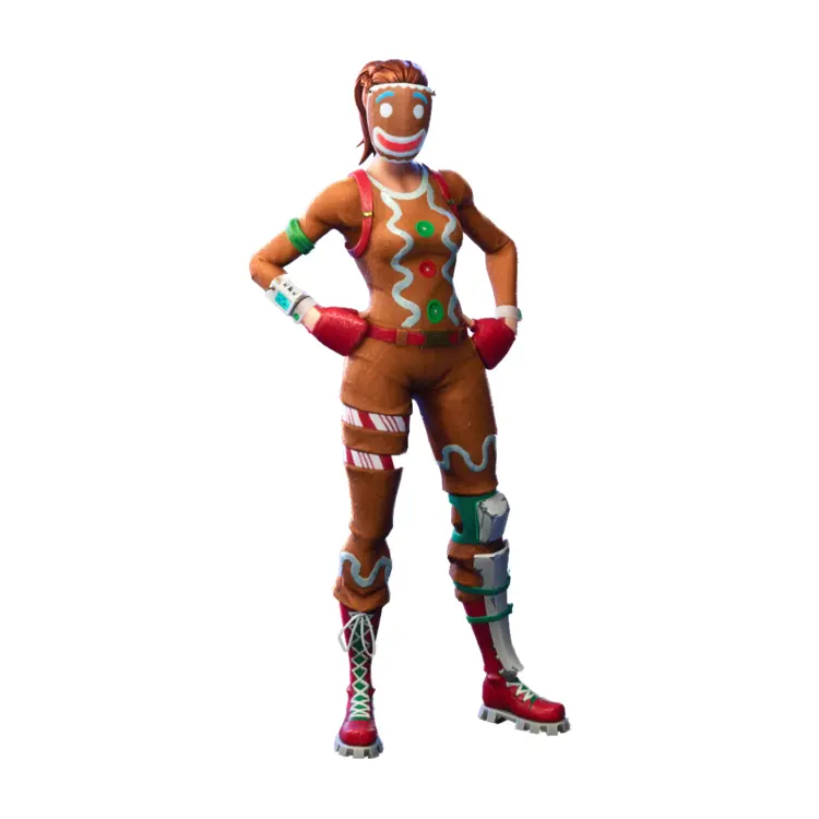 Gingerbread Character in Festive Attire