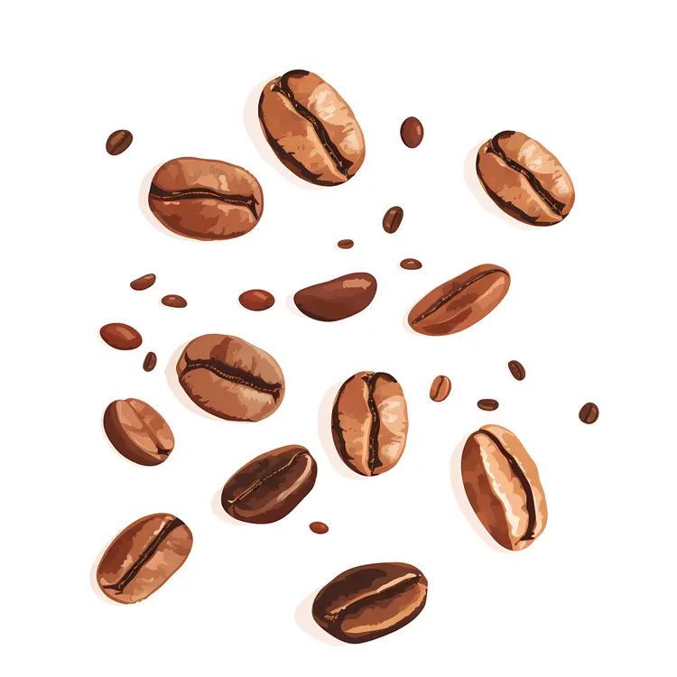 Scattered Coffee Beans