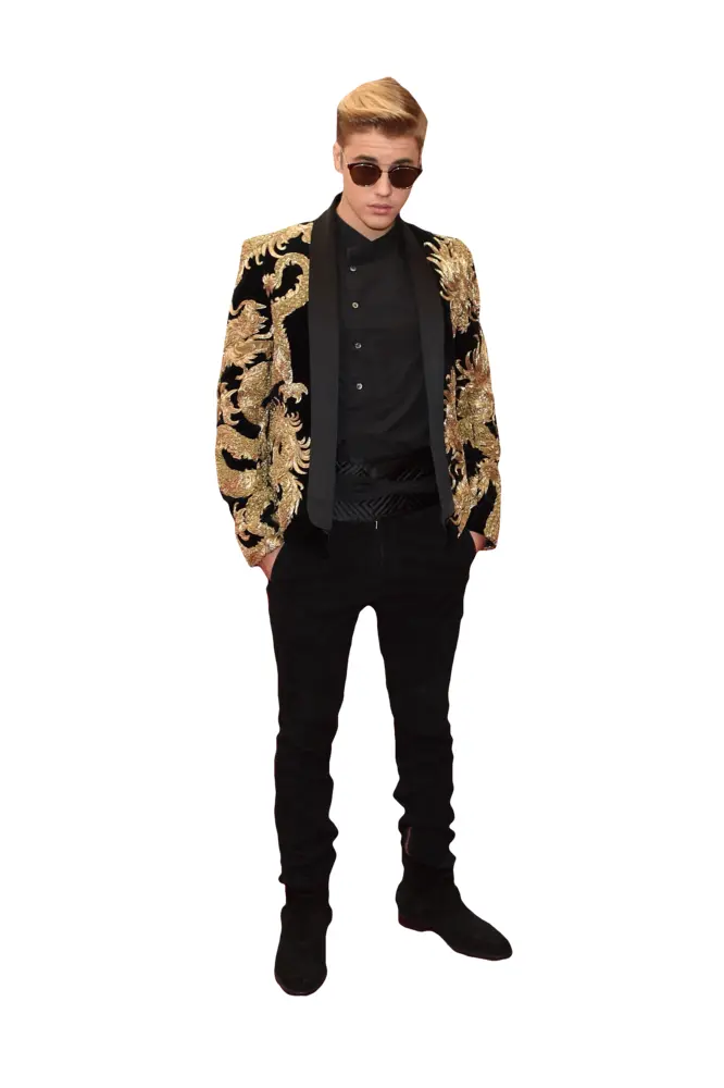 Person in Sunglasses and Ornate Jacket