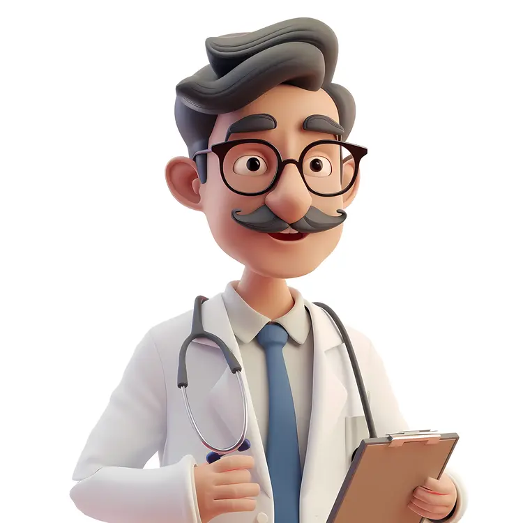Cartoon Man Doctor