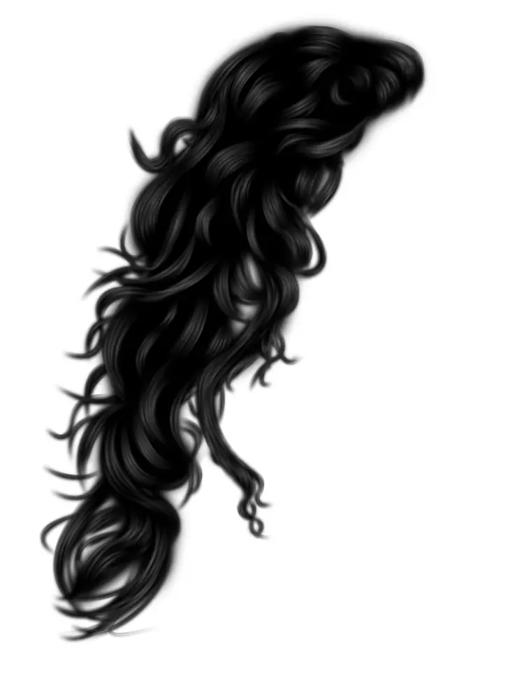 Black Curly Hair Illustration
