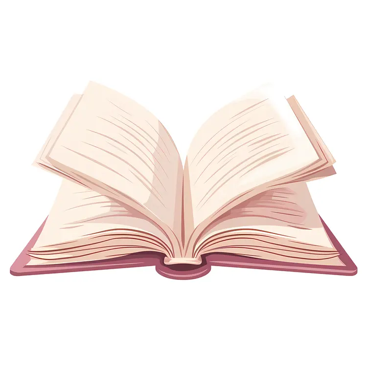 Open Book with Blank Pages