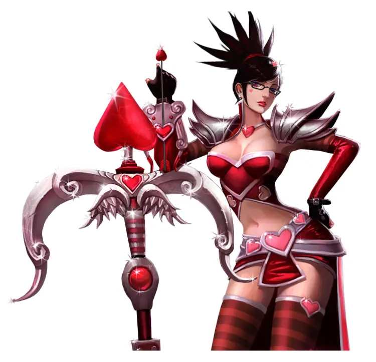 Fierce Heart Warrior with Red Armor