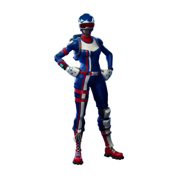 Patriotic Character in Suit