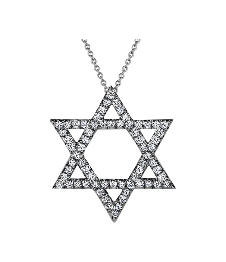 Sparkling Star of David Necklace