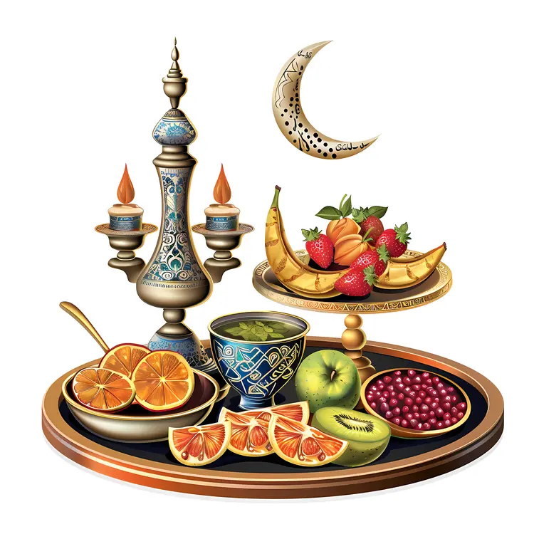 Fruit Platter with Decorative Elements