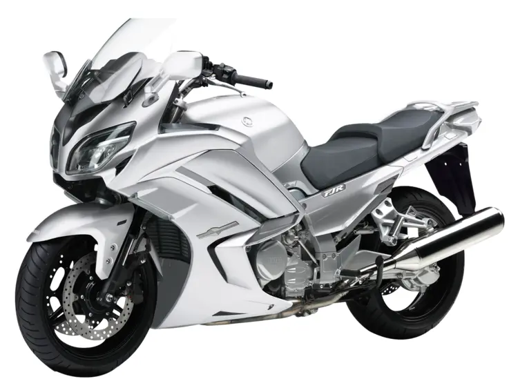 Shiny Silver Motorcycle