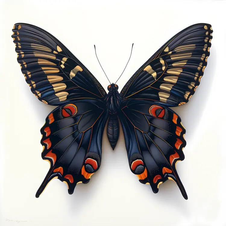 Dark and Elegant Butterfly