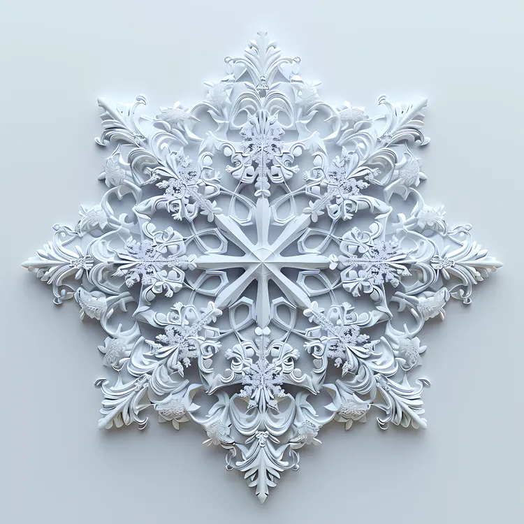 Elegant Snowflake Decoration for Christmas