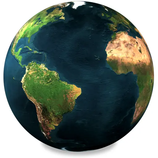 Detailed Earth Globe