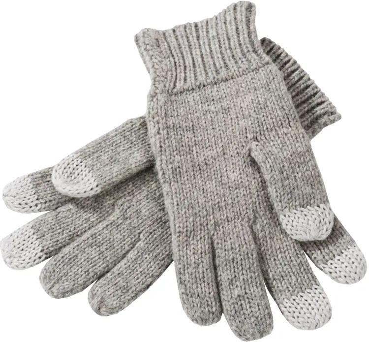 Gray Woolen Gloves for Winter Warmth