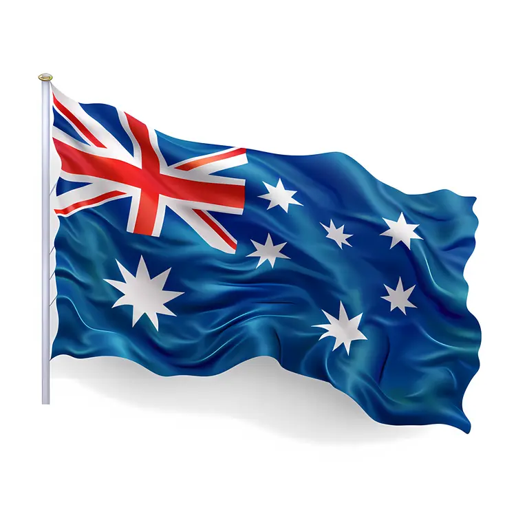 Waving Australian Flag