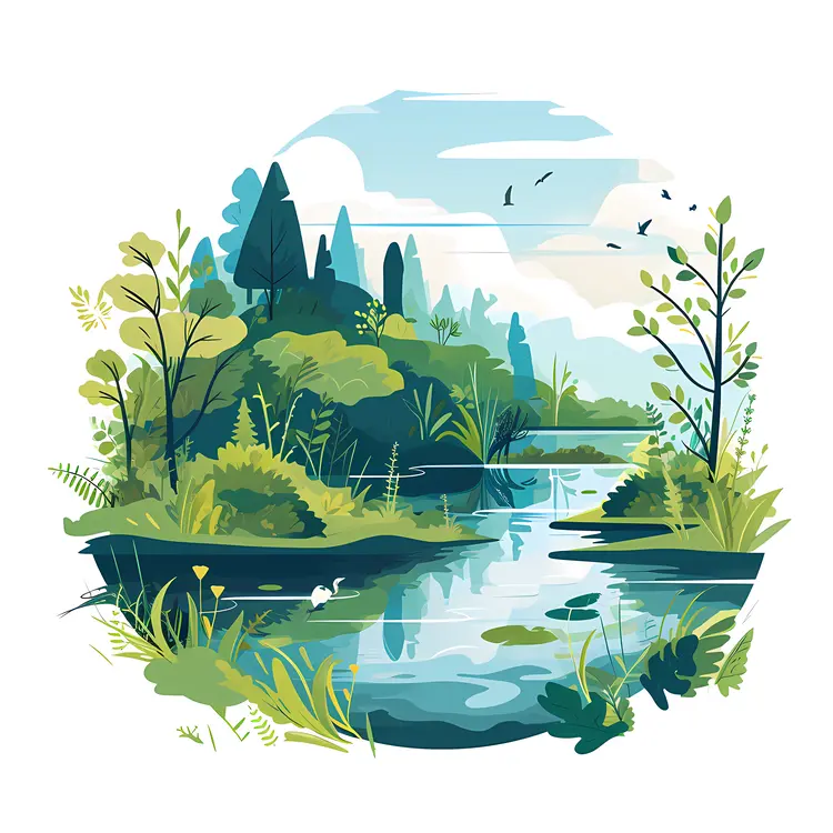 Daytime at Scenic Lake