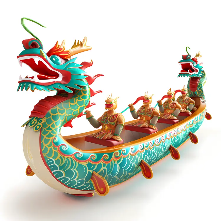 Colorful Dragon Boat