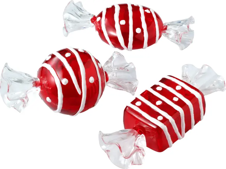 Red and White Wrapped Candies
