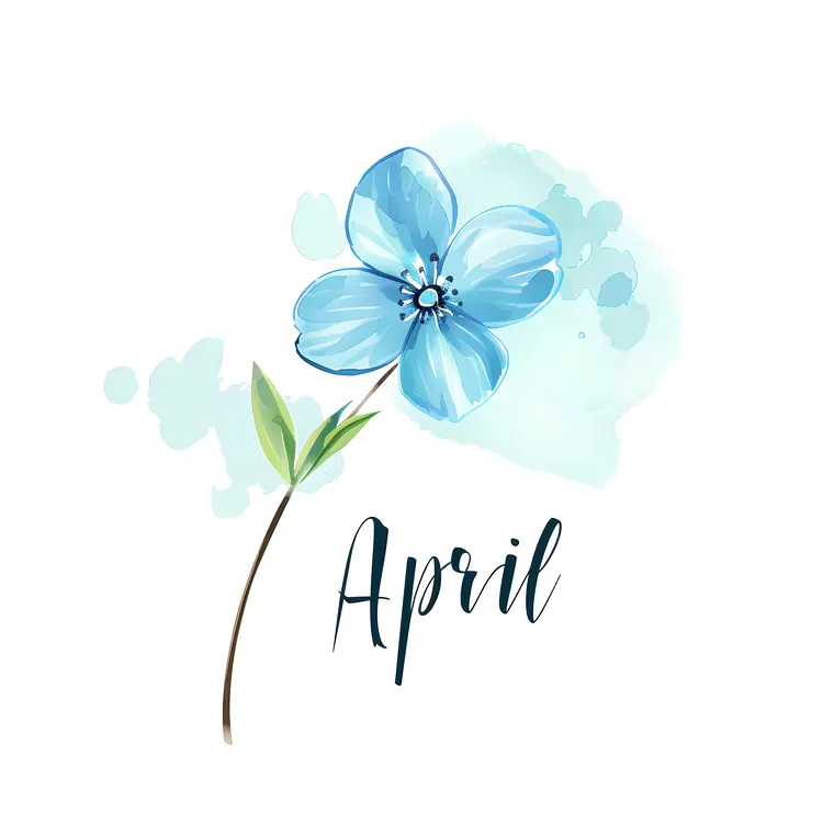 Blue Flower in April