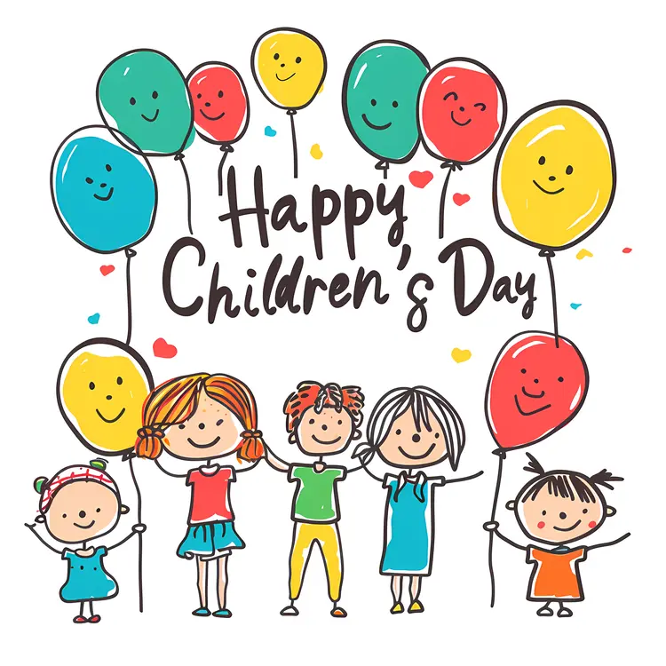 Happy Children's Day with Smiling Kids