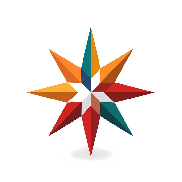 Colorful Geometric Star Design