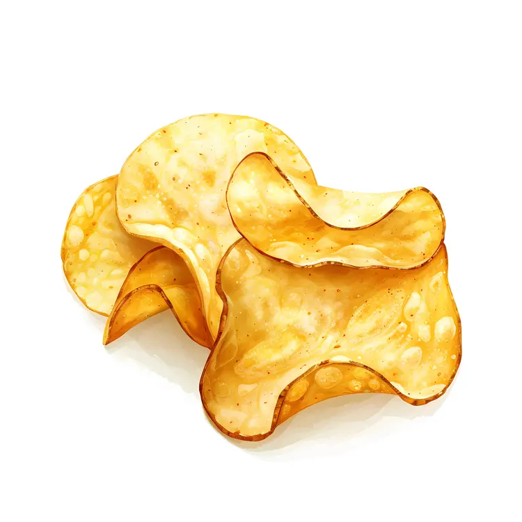 Illustration of Crispy Potato Chips