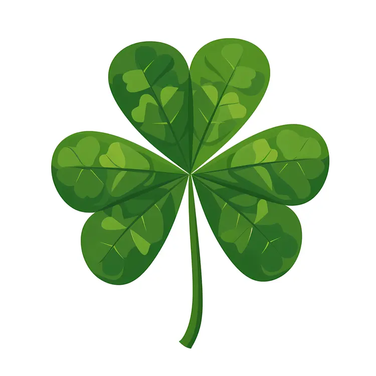 Green Clover Plant Illustration
