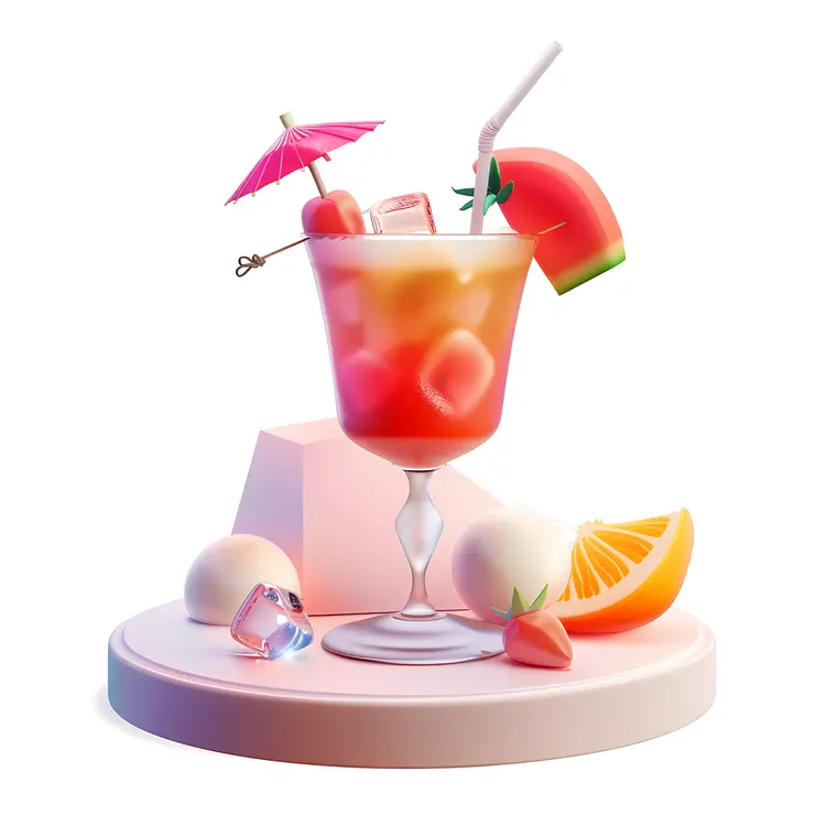 Tropical Cocktail with Umbrella