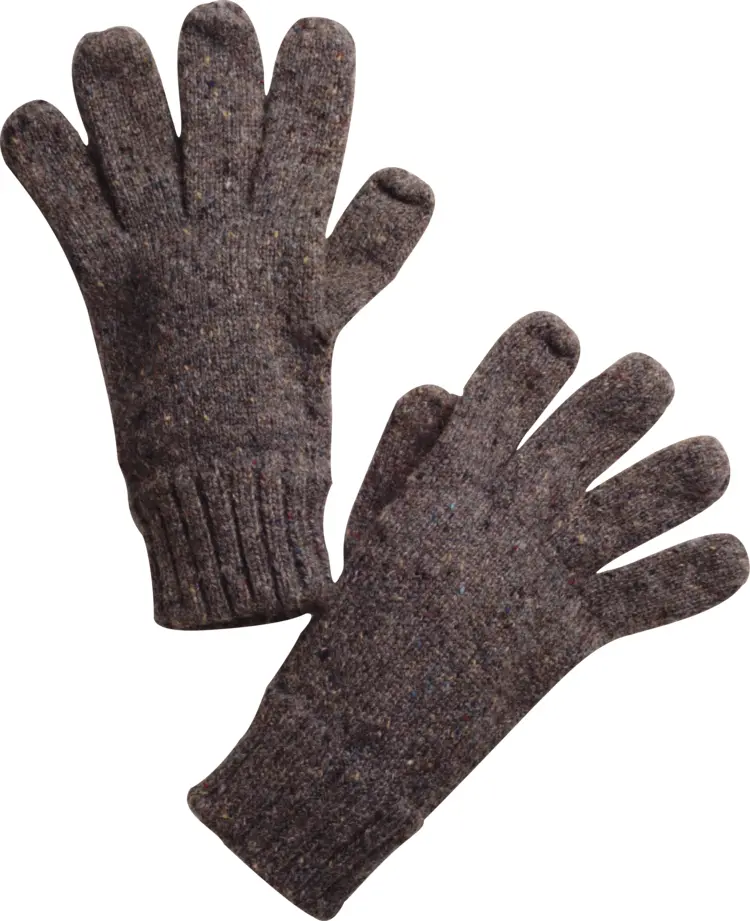 Brown Wool Gloves for Winter Warmth