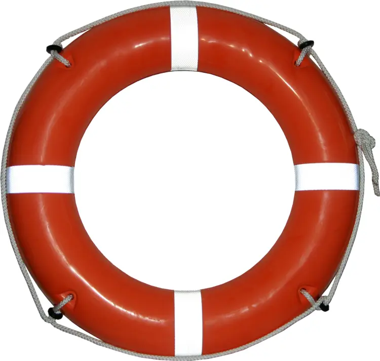 Red and White Life Buoy