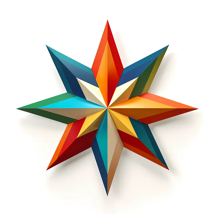 Colorful Geometric Star Design