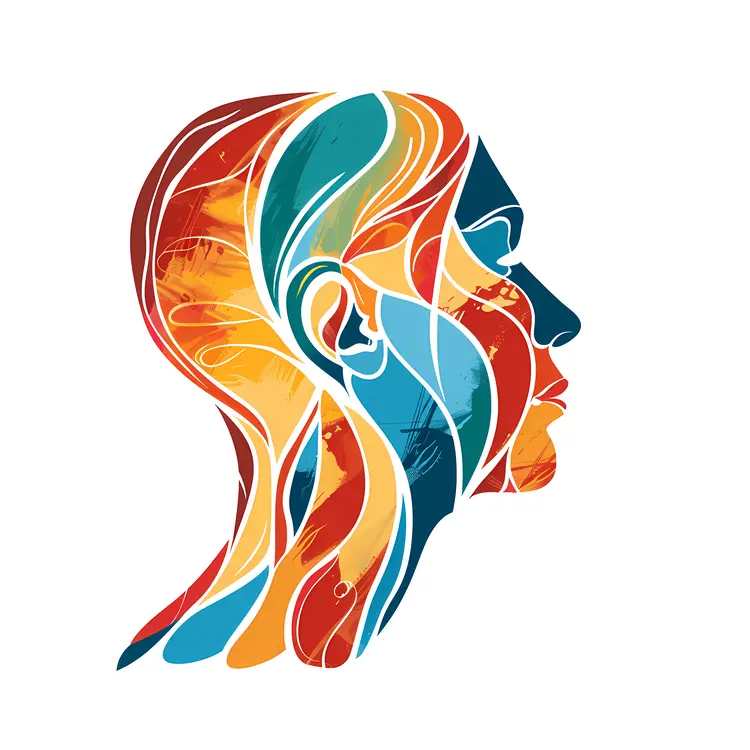 Colorful Face Illustration