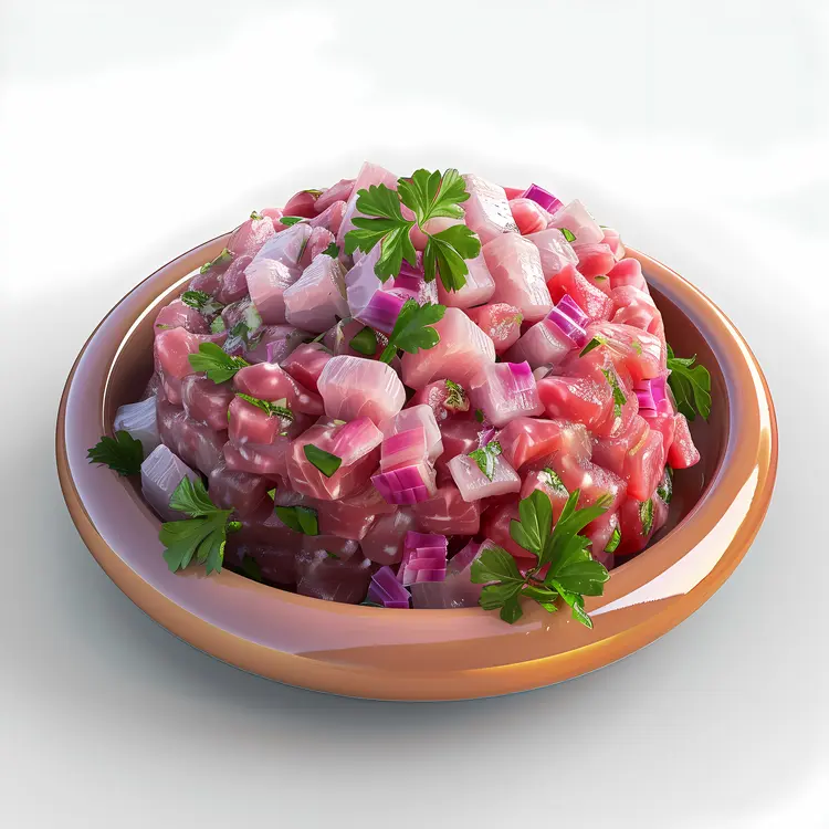 Delicious Meat Tartare with Onions