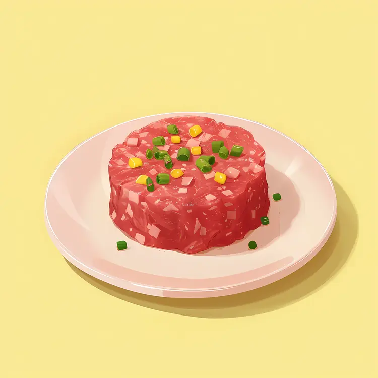 Colorful Meat Tartare