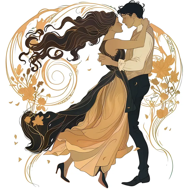 Elegant Dancing Couple