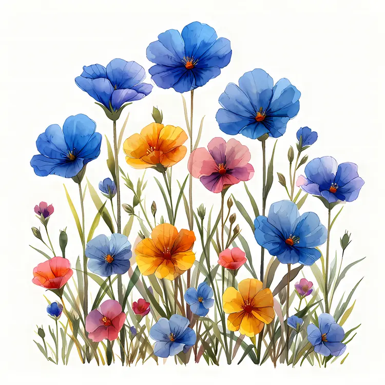 Colorful Flowers in Bloom