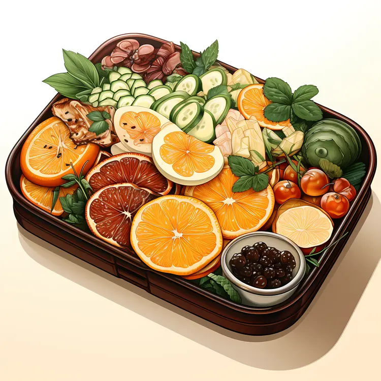Healthy Fruit and Vegetable Platter