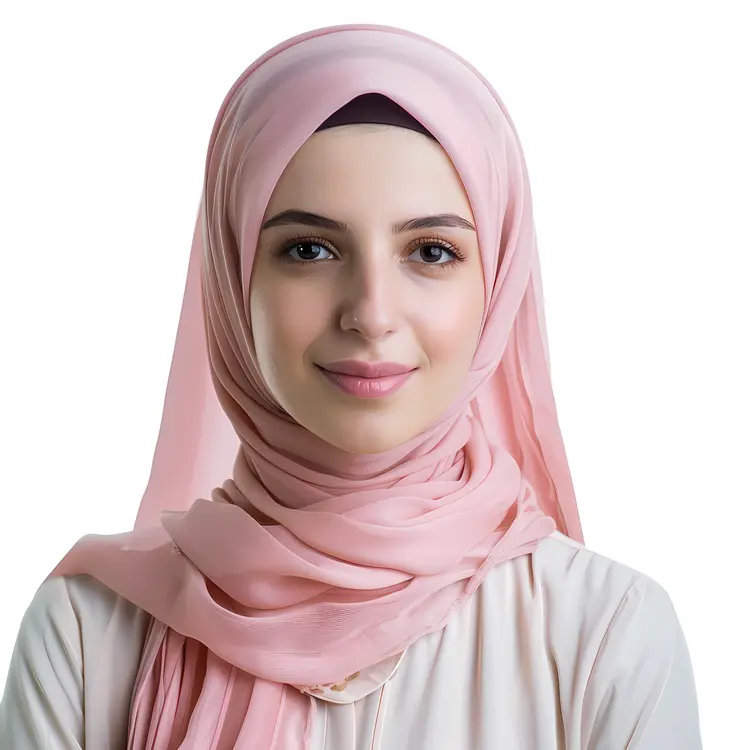 Woman in Pink Hijab