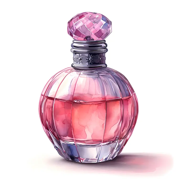 Elegant Round Perfume Bottle