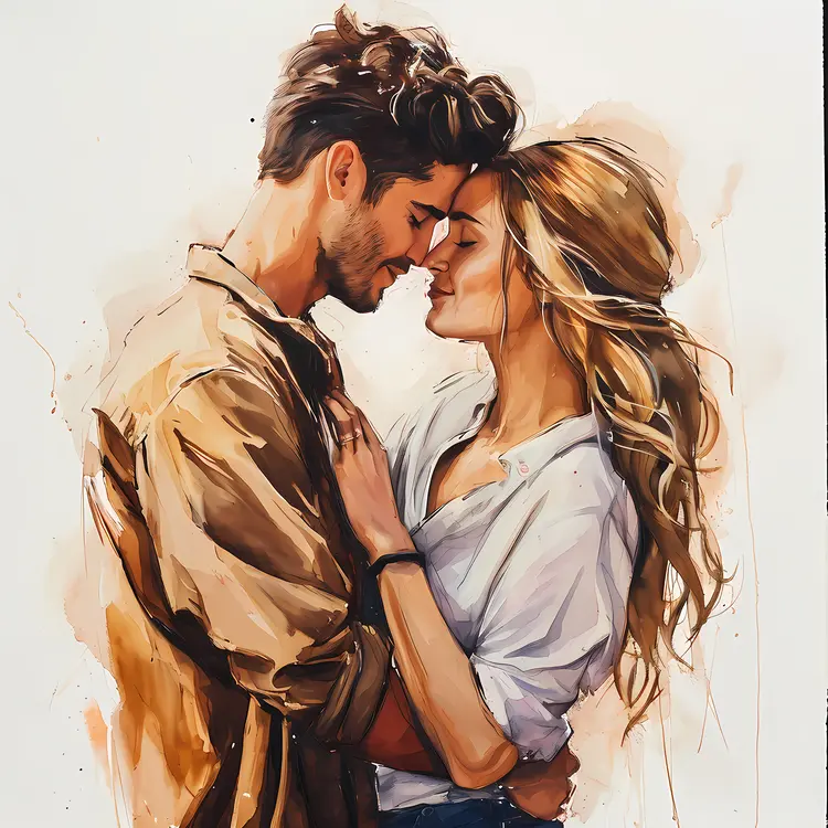 Romantic Couple Painting