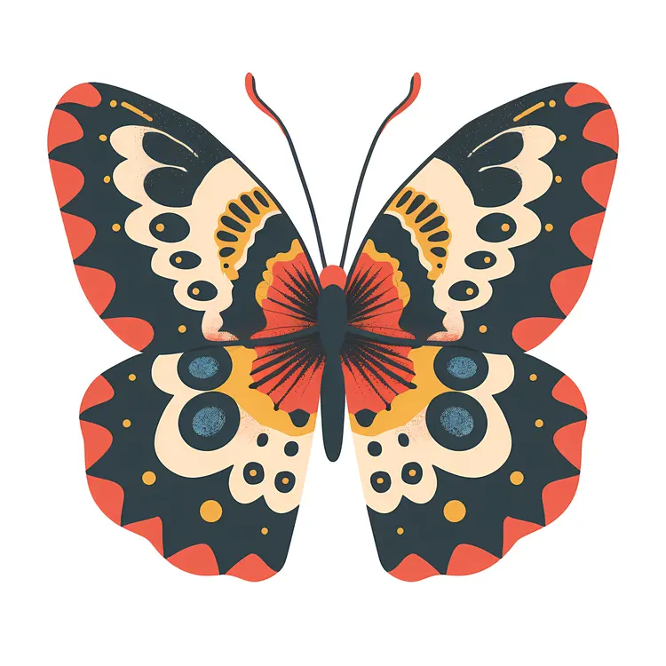 Stylized Butterfly Illustration