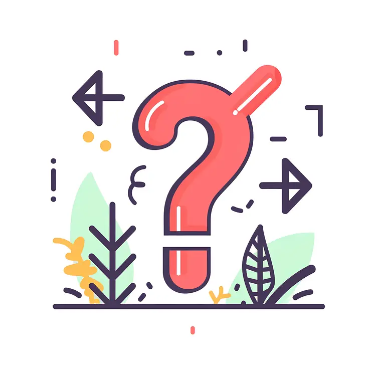 Colorful Question Mark Symbol