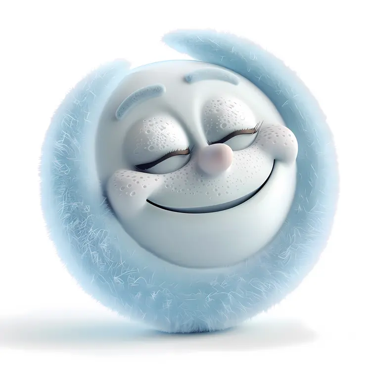 Smiling Frosty Snowball Cartoon