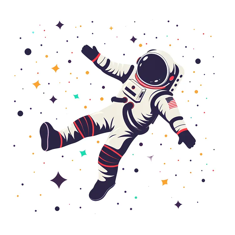 Astronaut Floating in Space