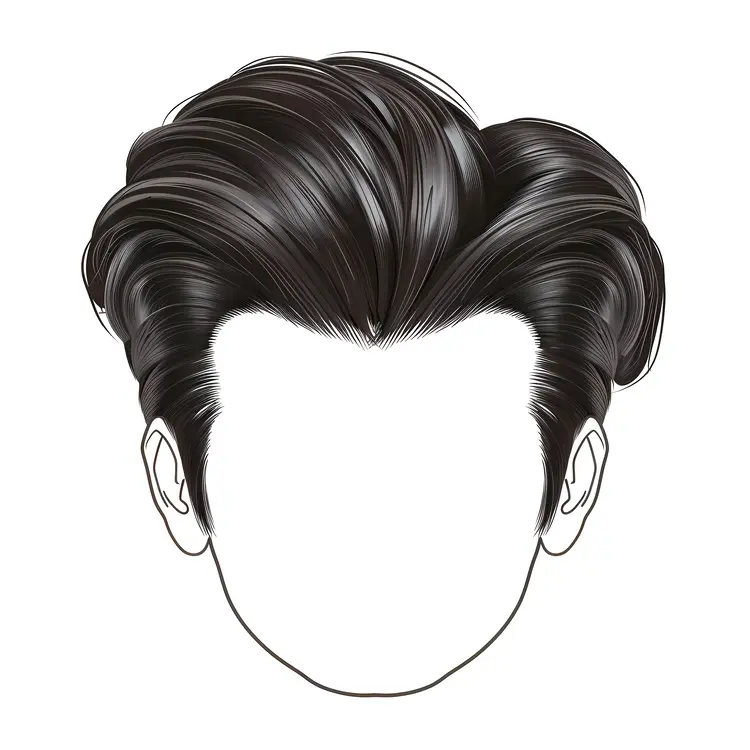 Black Hair Illustration