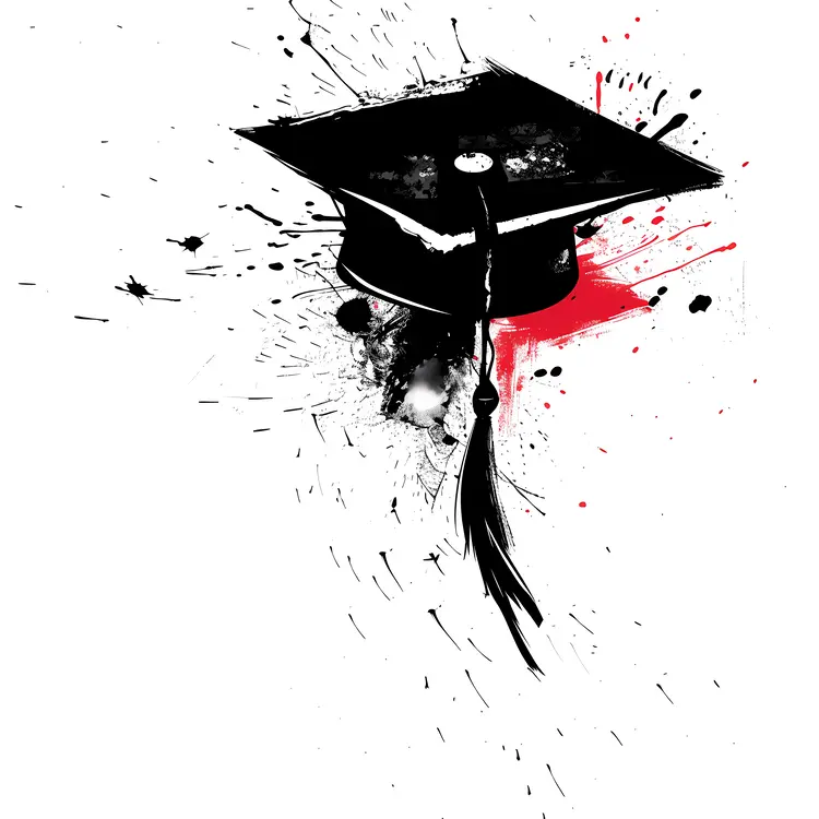 Black Graduation Cap with Tassel