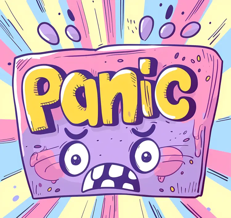 Panic Cartoon Face