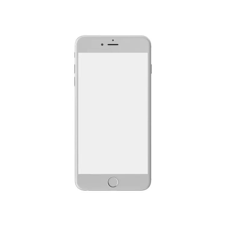 Modern Smartphone with Blank Screen